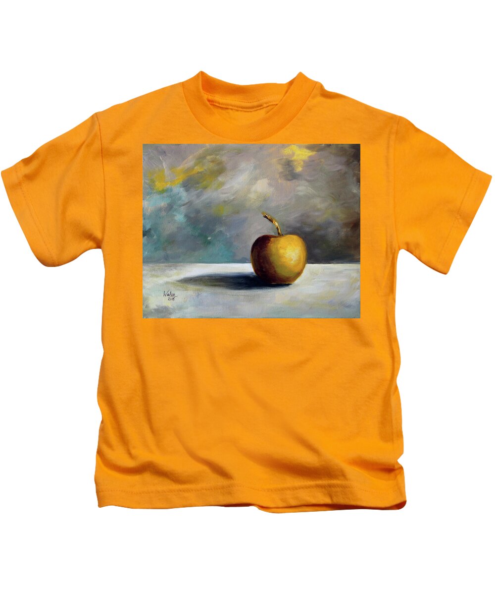 Solitary Golden Apple - Kids T-Shirt