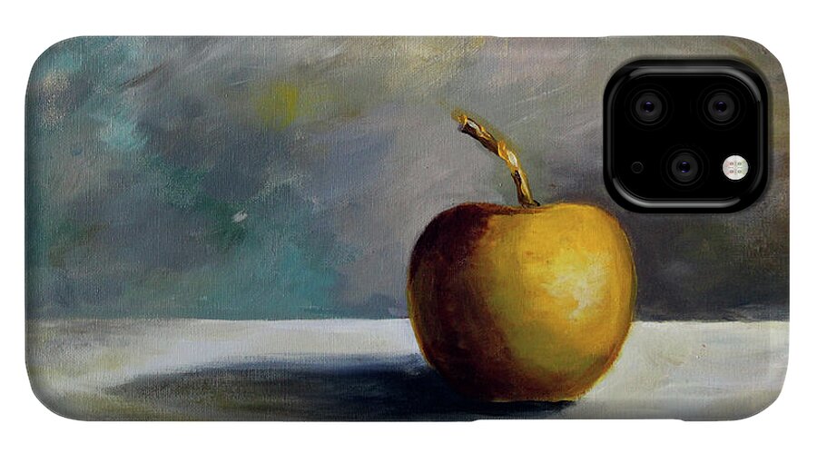 Solitary Golden Apple - Phone Case