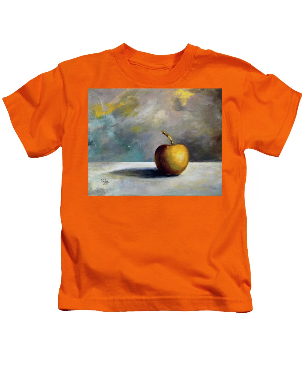 Solitary Golden Apple - Kids T-Shirt