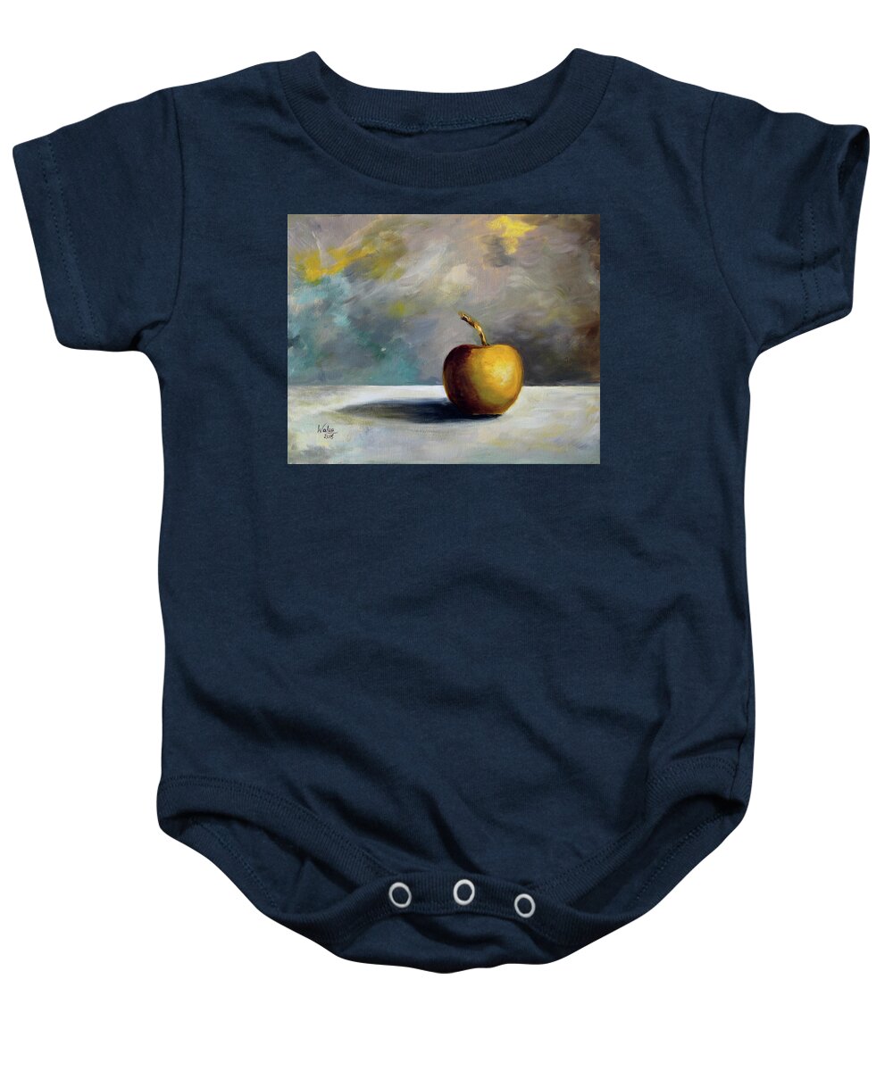 Solitary Golden Apple - Baby Onesie