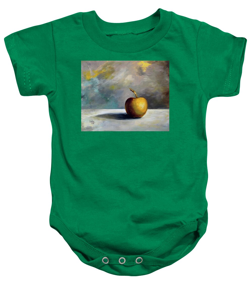 Solitary Golden Apple - Baby Onesie