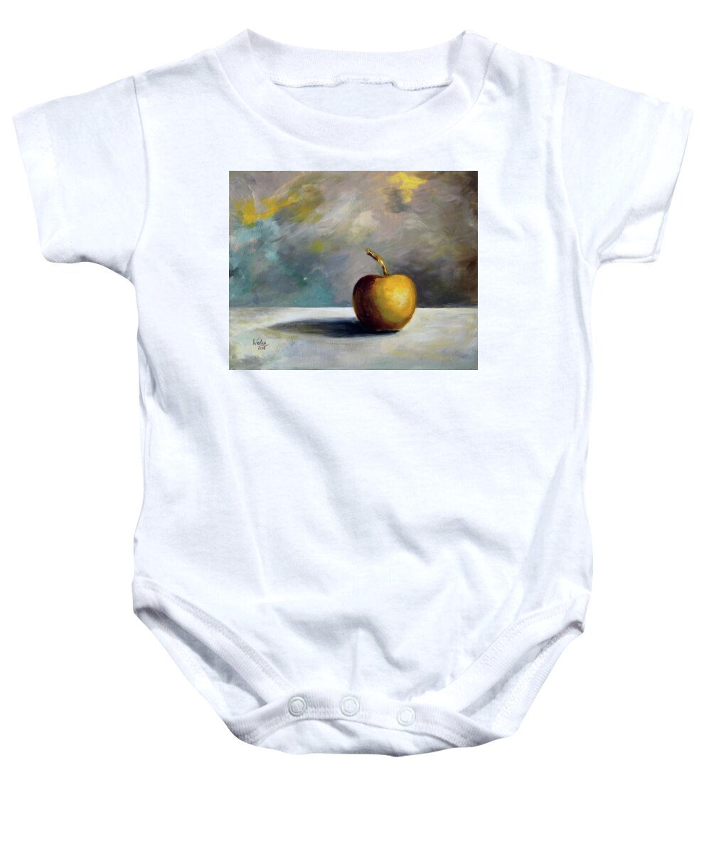 Solitary Golden Apple - Baby Onesie