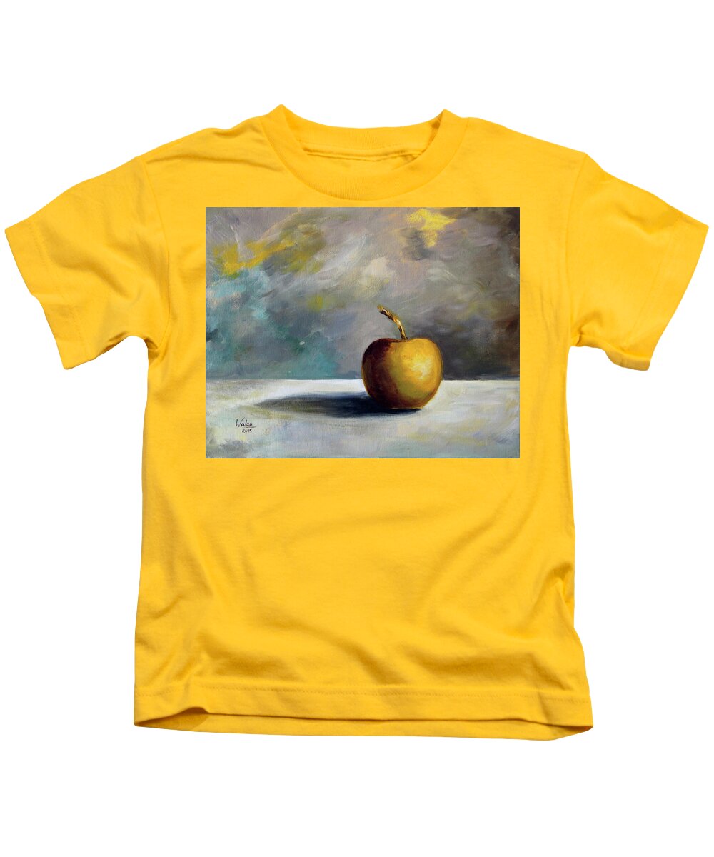 Solitary Golden Apple - Kids T-Shirt