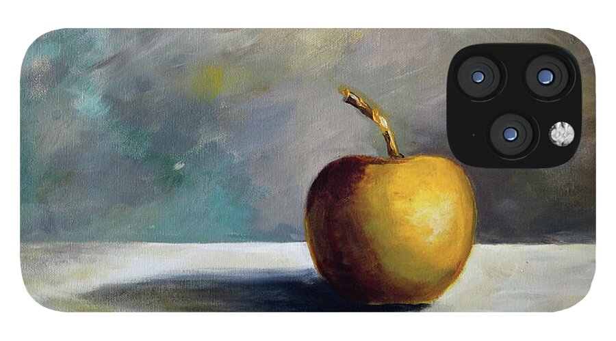 Solitary Golden Apple - Phone Case