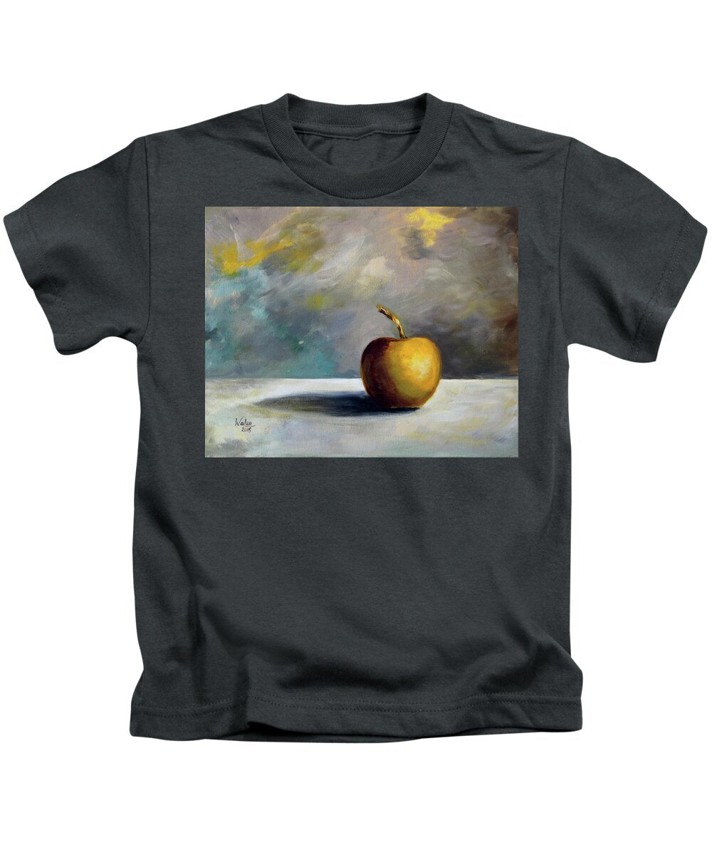 Solitary Golden Apple - Kids T-Shirt