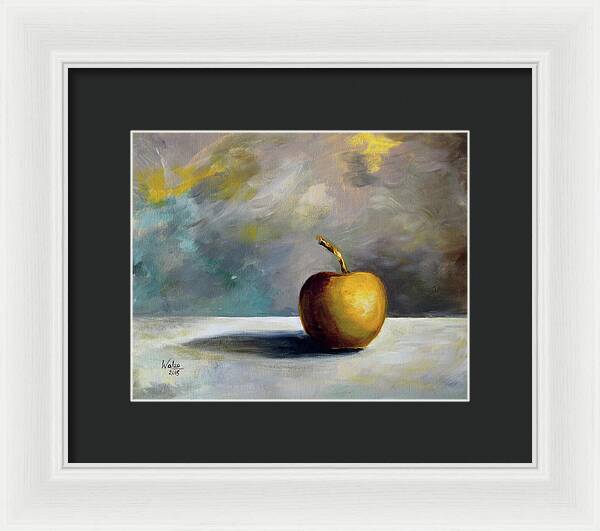 Solitary Golden Apple - Framed Print