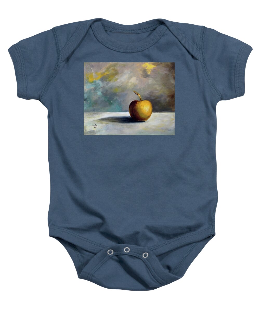 Solitary Golden Apple - Baby Onesie