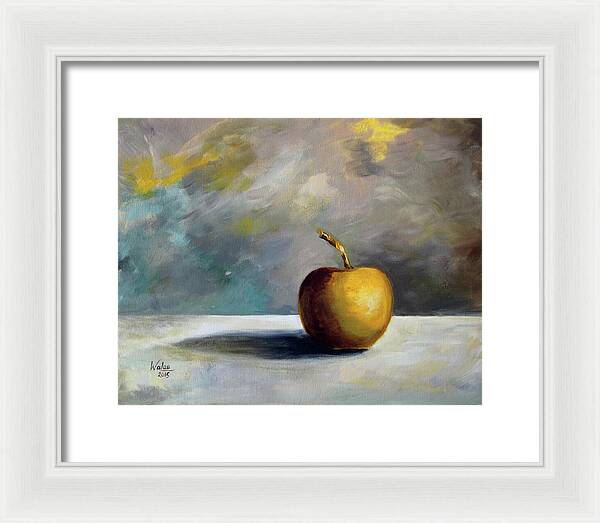 Solitary Golden Apple - Framed Print