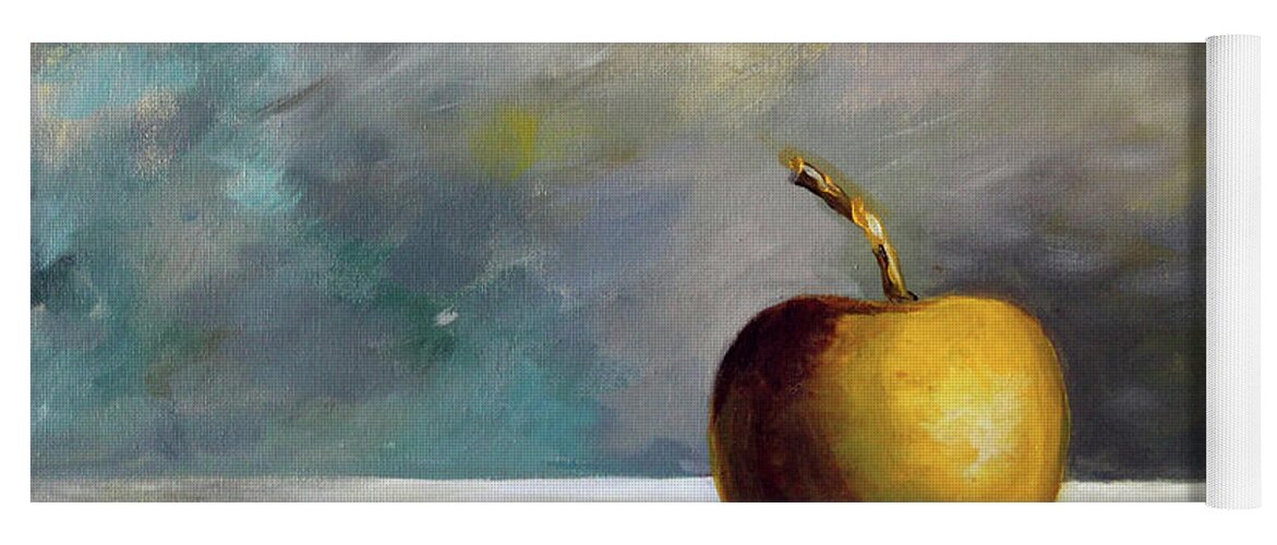 Solitary Golden Apple - Yoga Mat