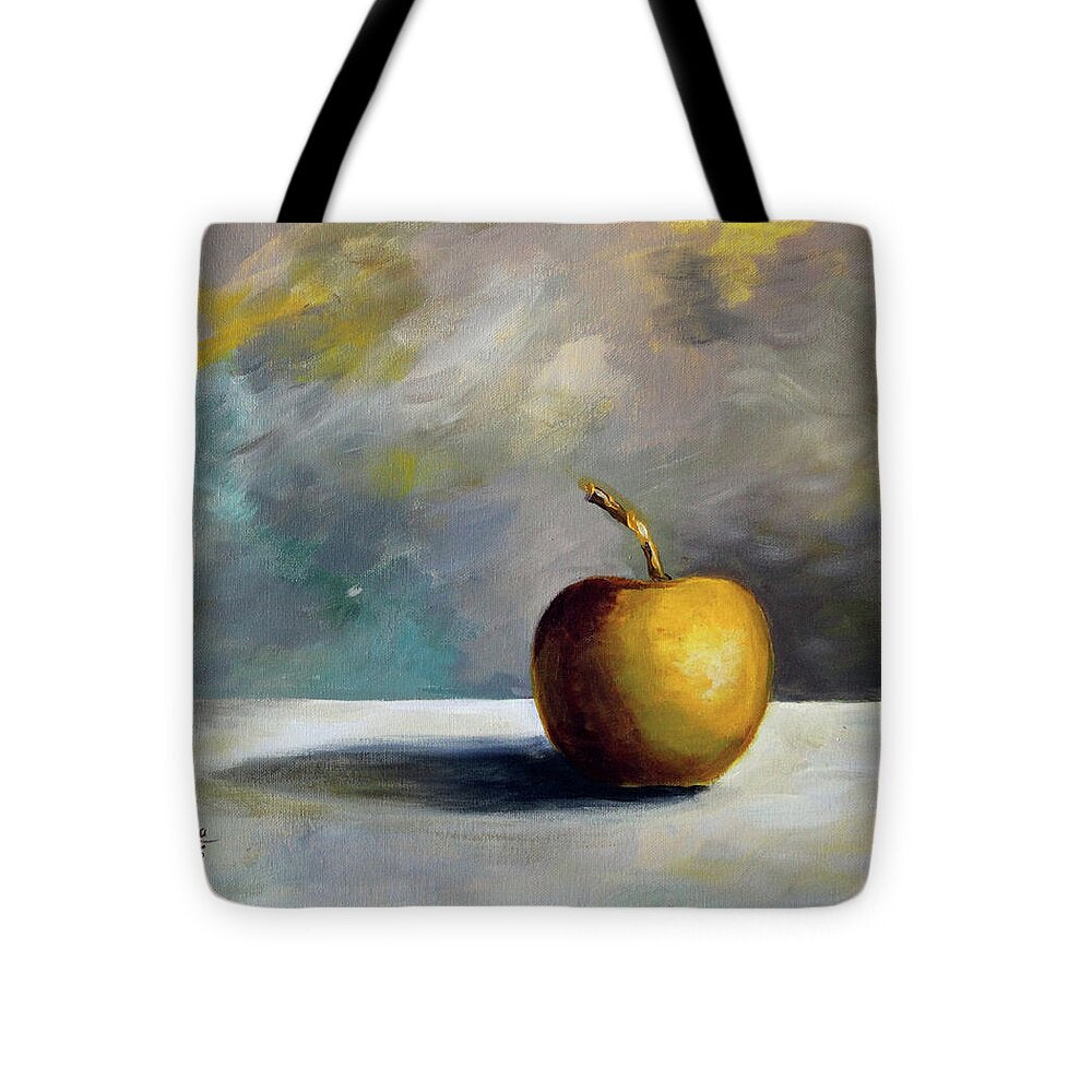 Solitary Golden Apple - Tote Bag