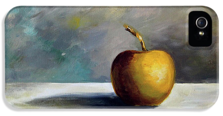 Solitary Golden Apple - Phone Case