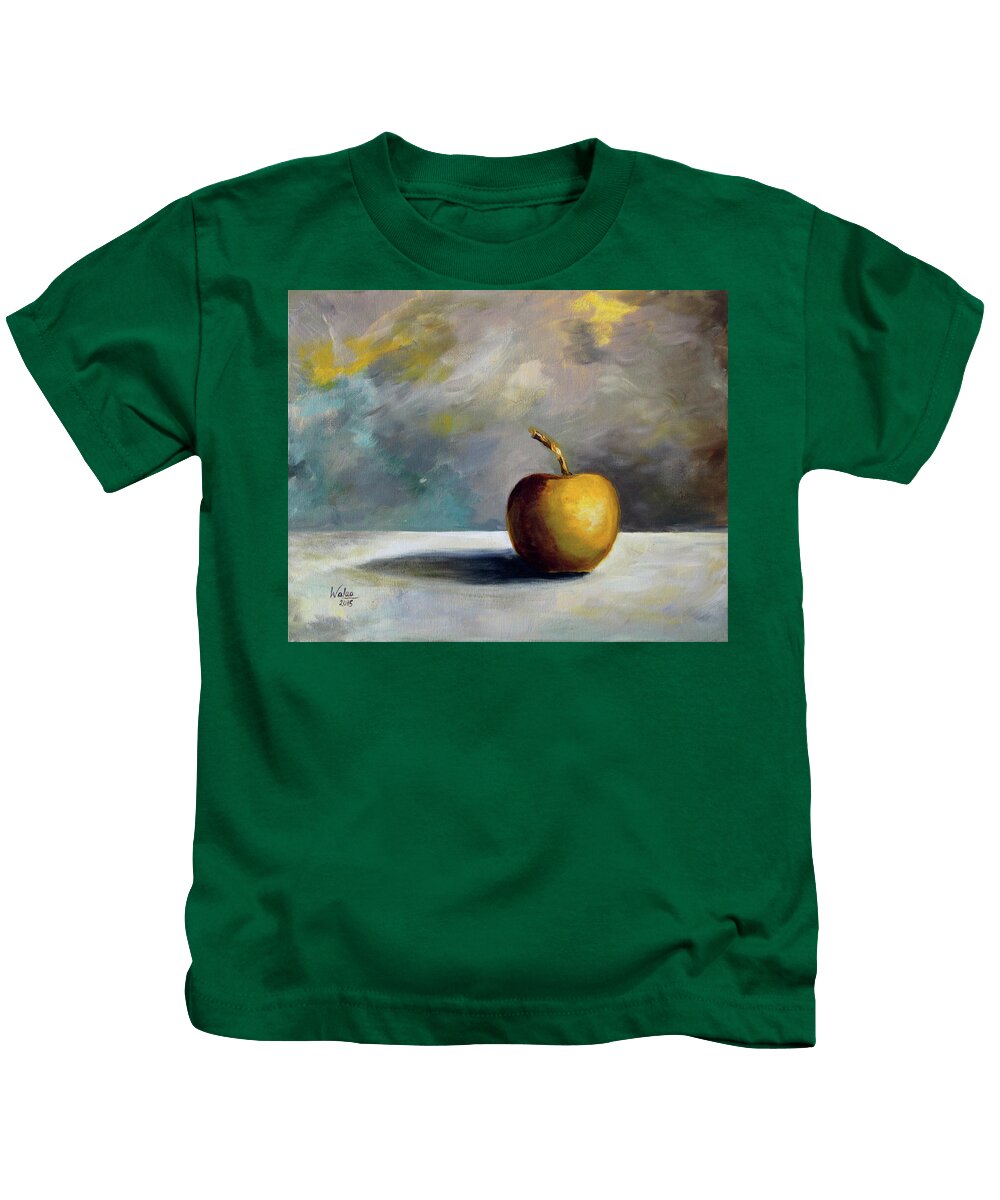 Solitary Golden Apple - Kids T-Shirt