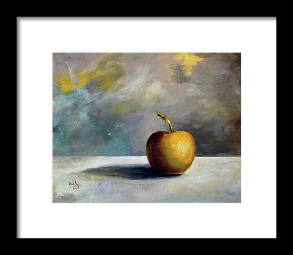 Solitary Golden Apple - Framed Print