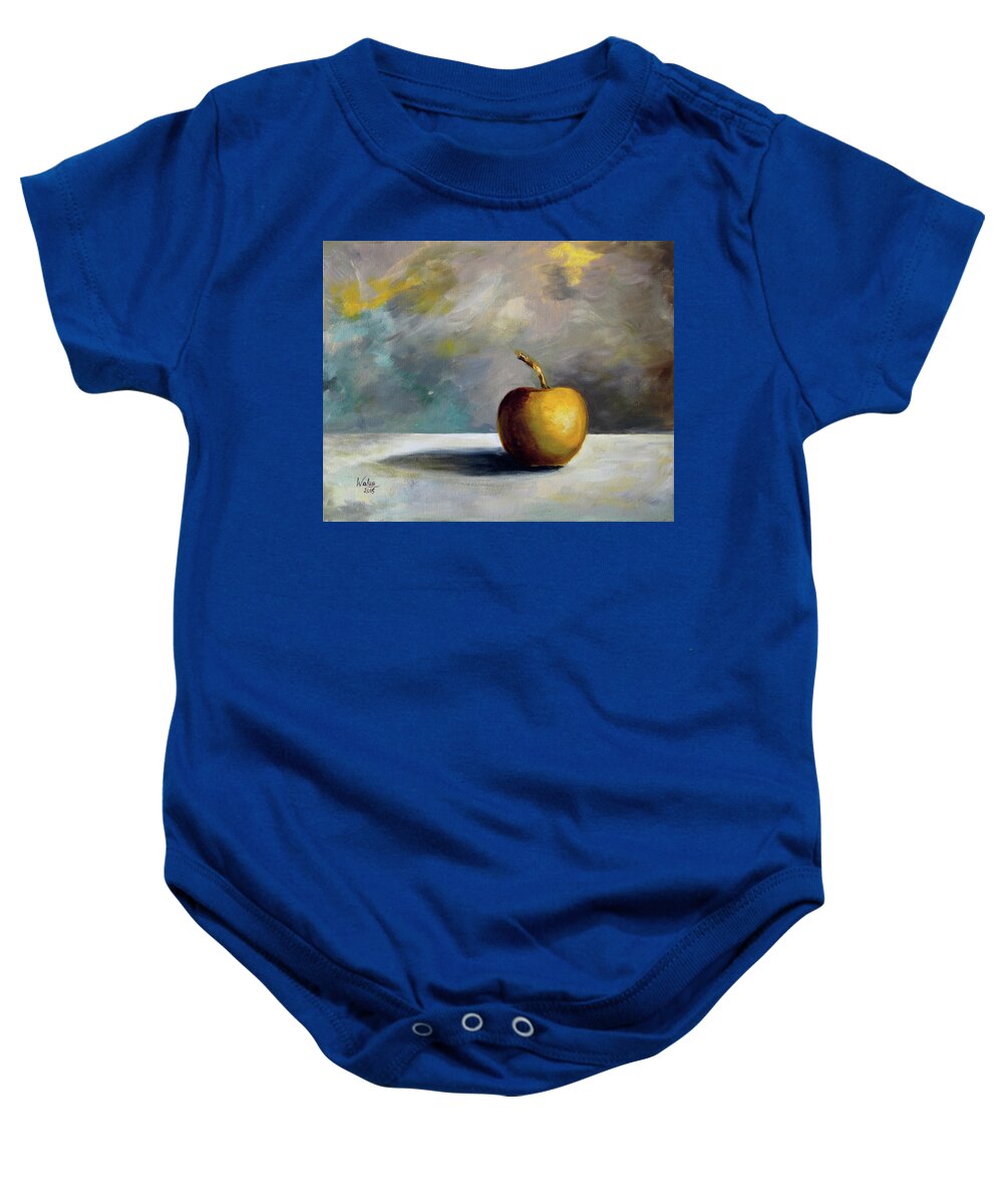 Solitary Golden Apple - Baby Onesie