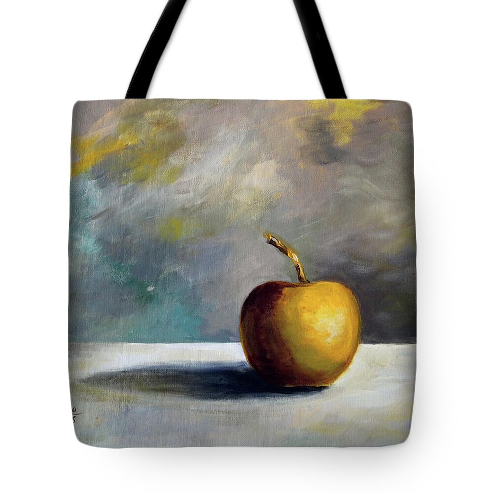 Solitary Golden Apple - Tote Bag