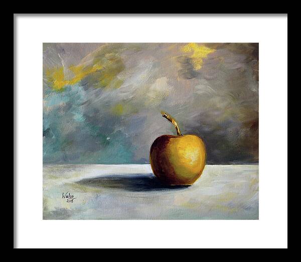 Solitary Golden Apple - Framed Print