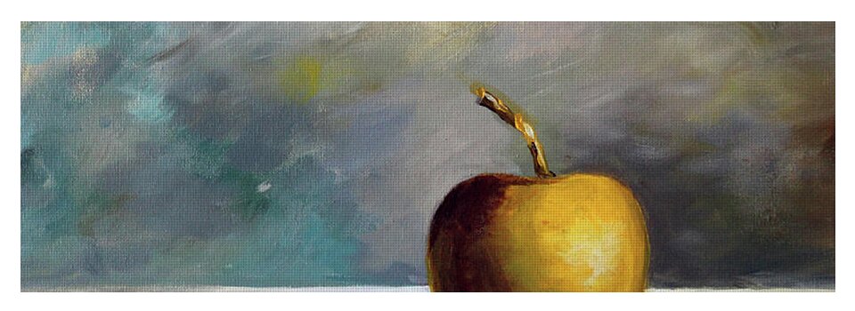 Solitary Golden Apple - Yoga Mat