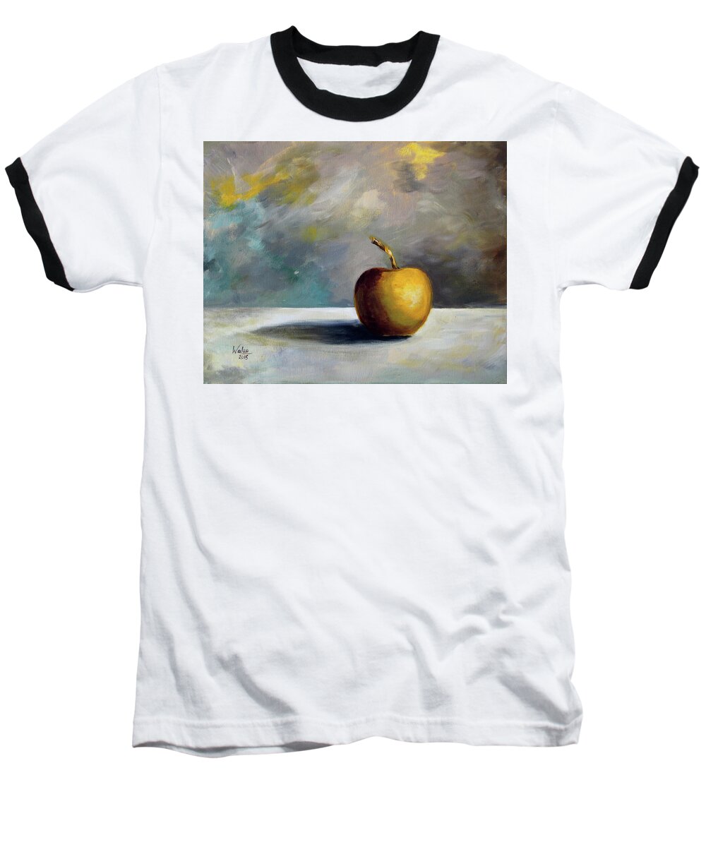 Solitary Golden Apple - Baseball T-Shirt