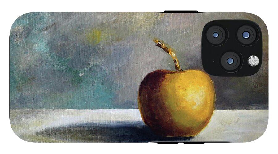 Solitary Golden Apple - Phone Case