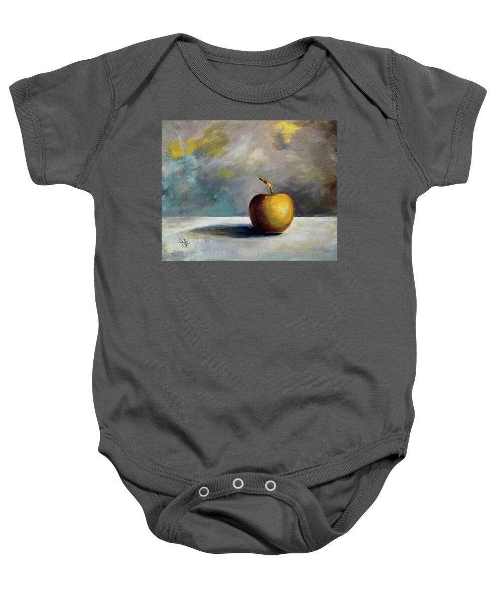 Solitary Golden Apple - Baby Onesie