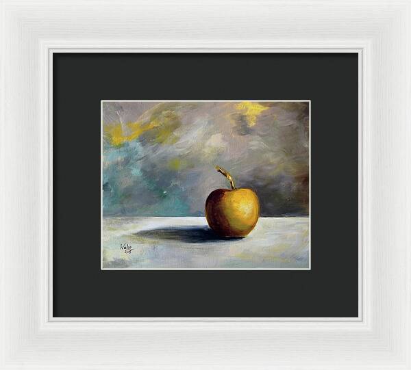 Solitary Golden Apple - Framed Print