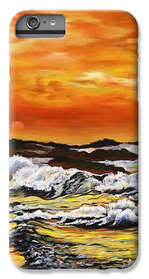 Golden Waves at Sunset - Phone Case