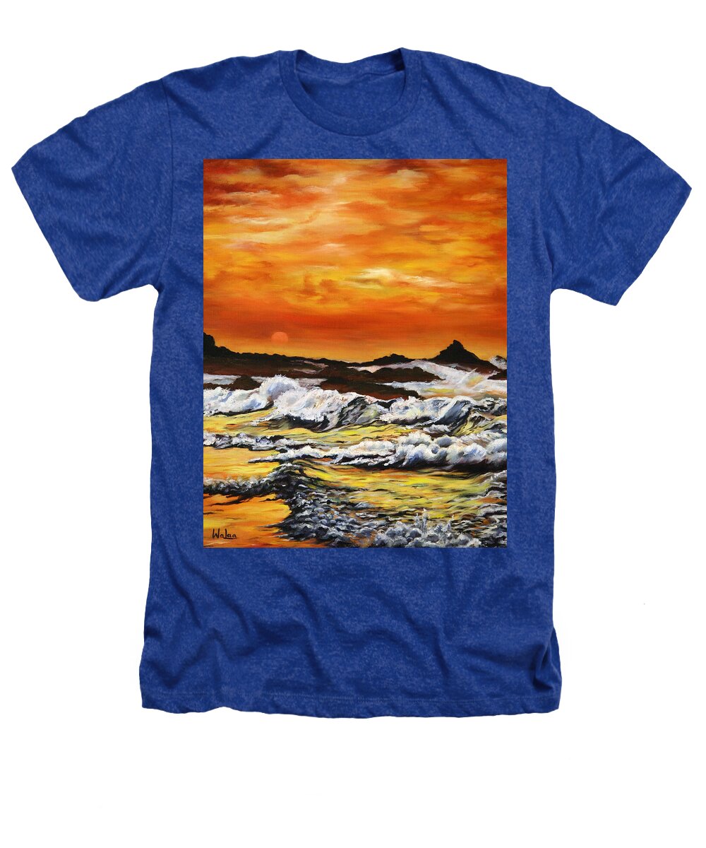 Golden Waves at Sunset - Heathers T-Shirt