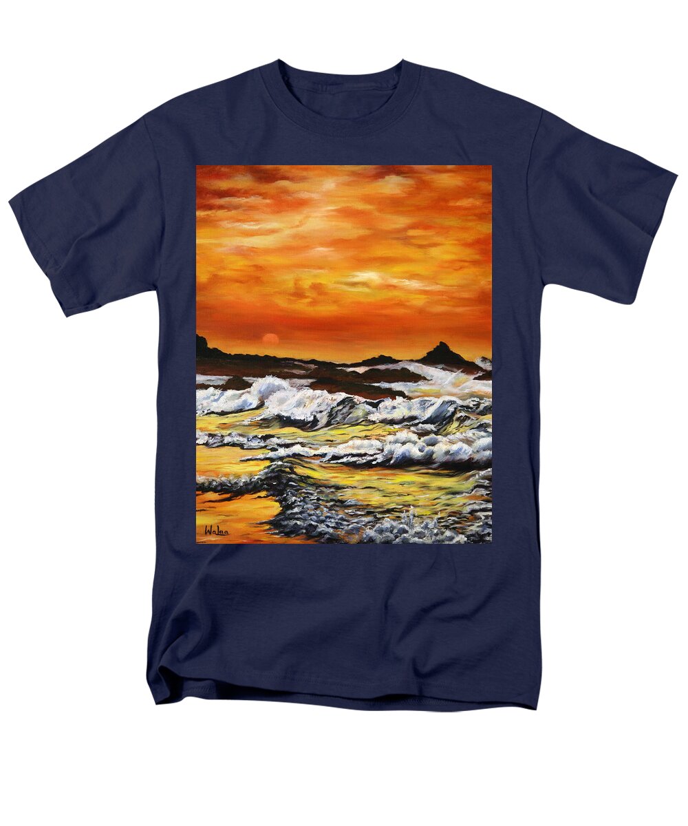 Golden Waves at Sunset - Men's T-Shirt  (Regular Fit)