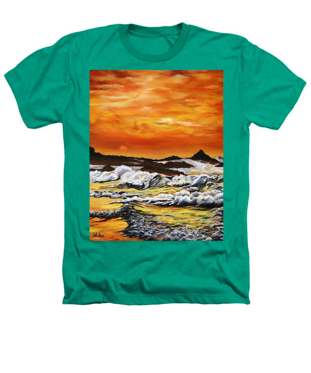 Golden Waves at Sunset - Heathers T-Shirt