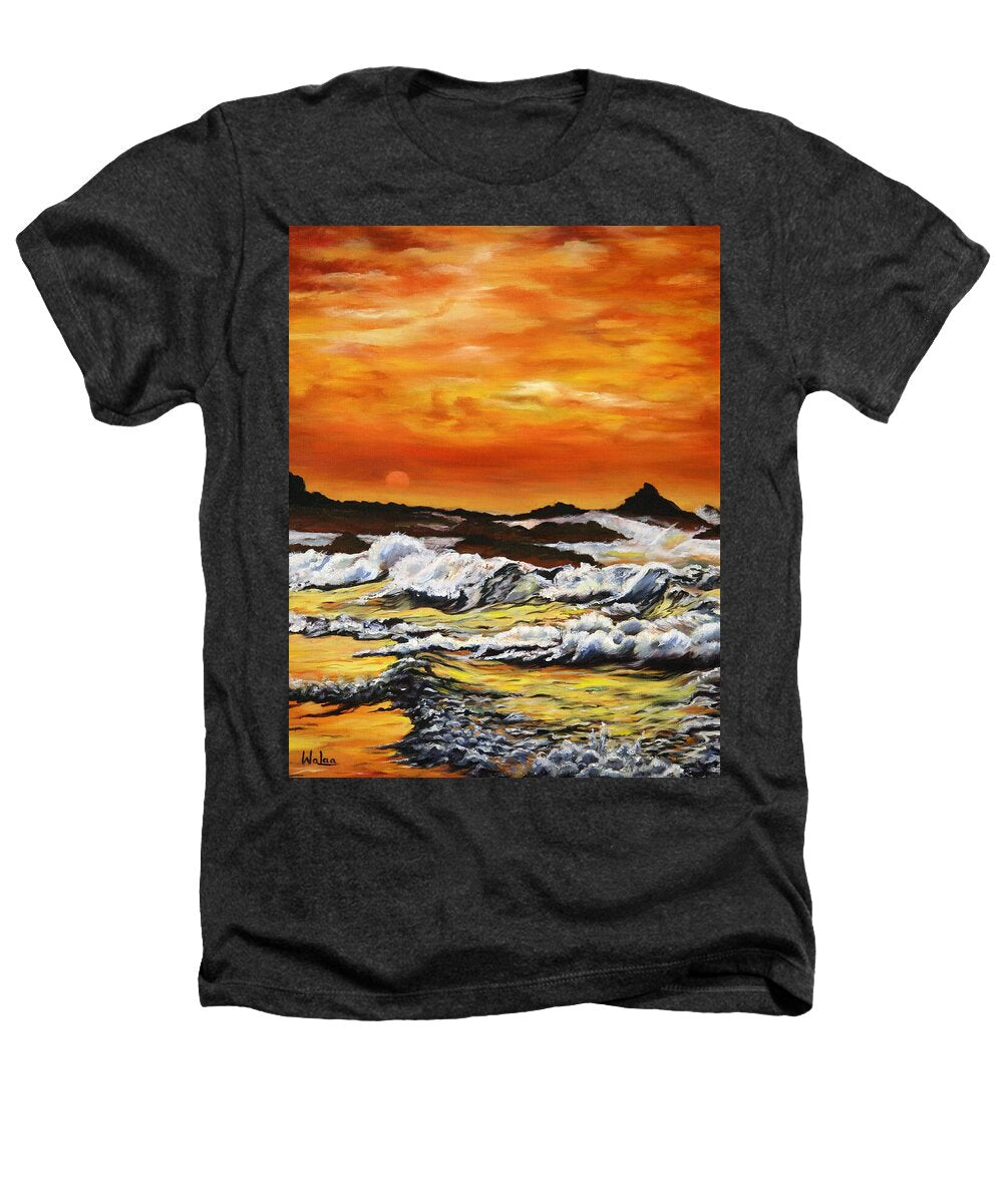 Golden Waves at Sunset - Heathers T-Shirt