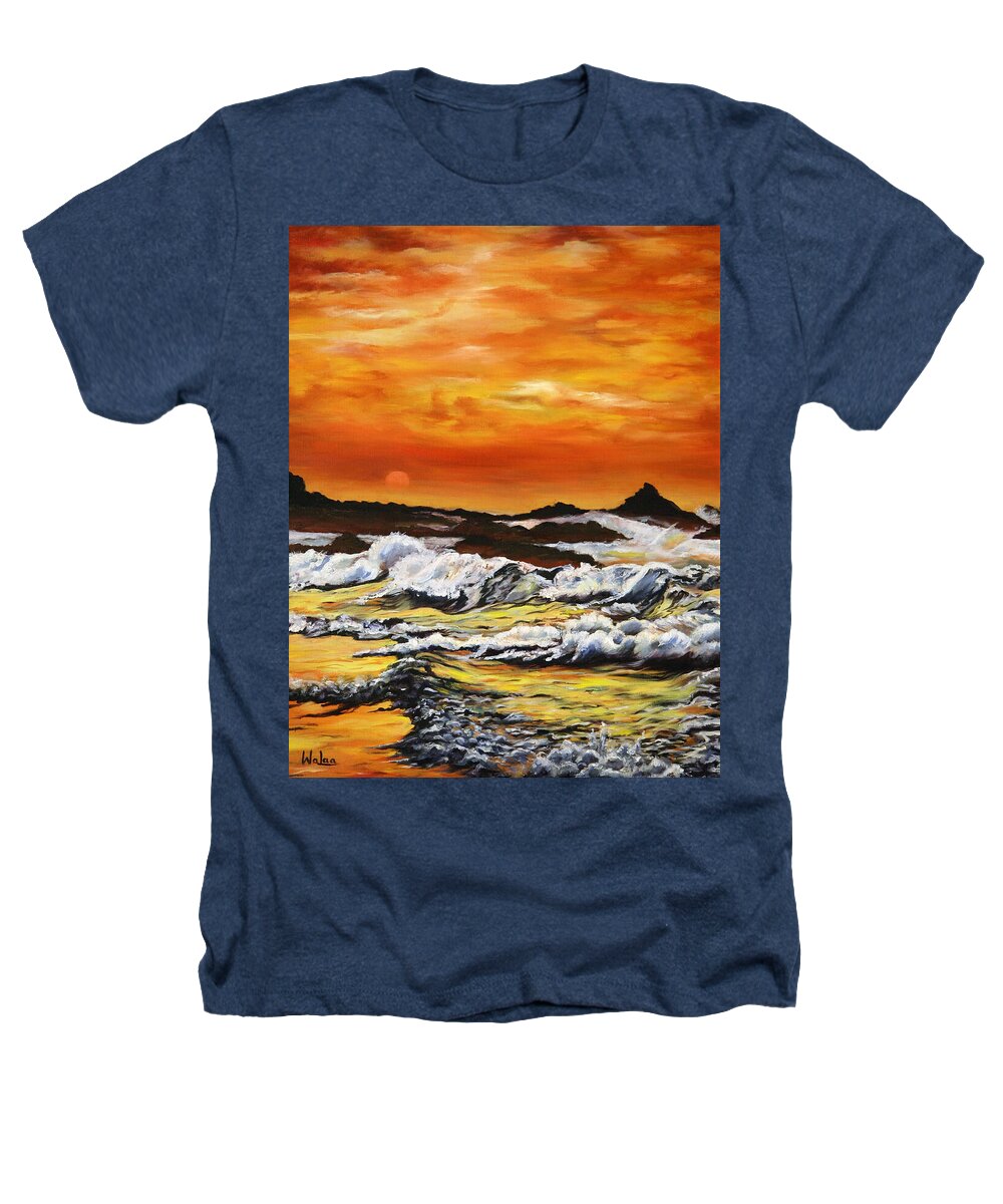 Golden Waves at Sunset - Heathers T-Shirt