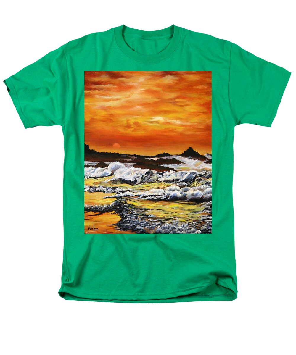 Golden Waves at Sunset - Men's T-Shirt  (Regular Fit)