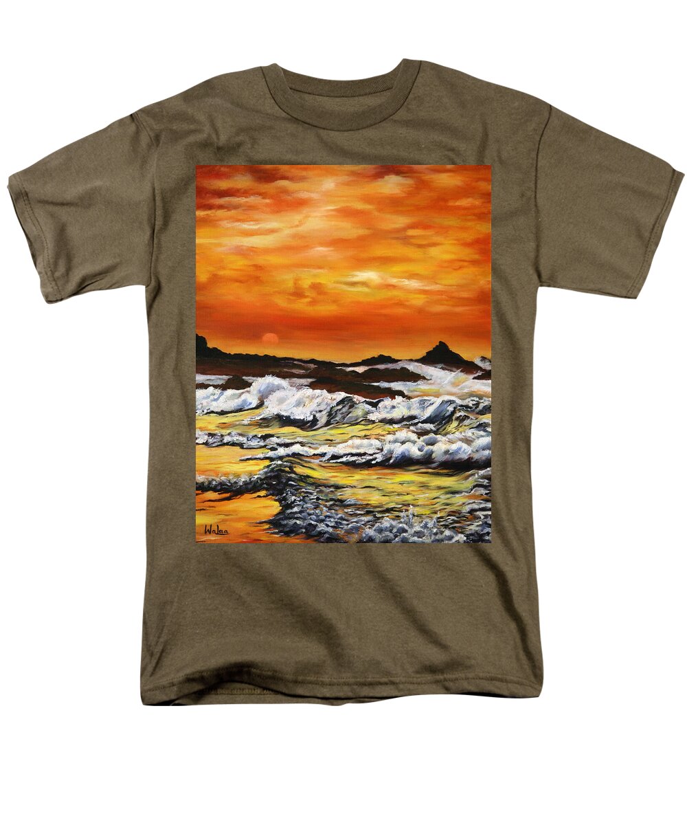 Golden Waves at Sunset - Men's T-Shirt  (Regular Fit)