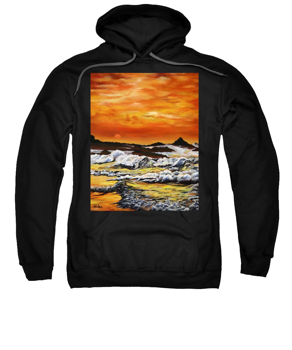 Golden Waves at Sunset - Sweatshirt