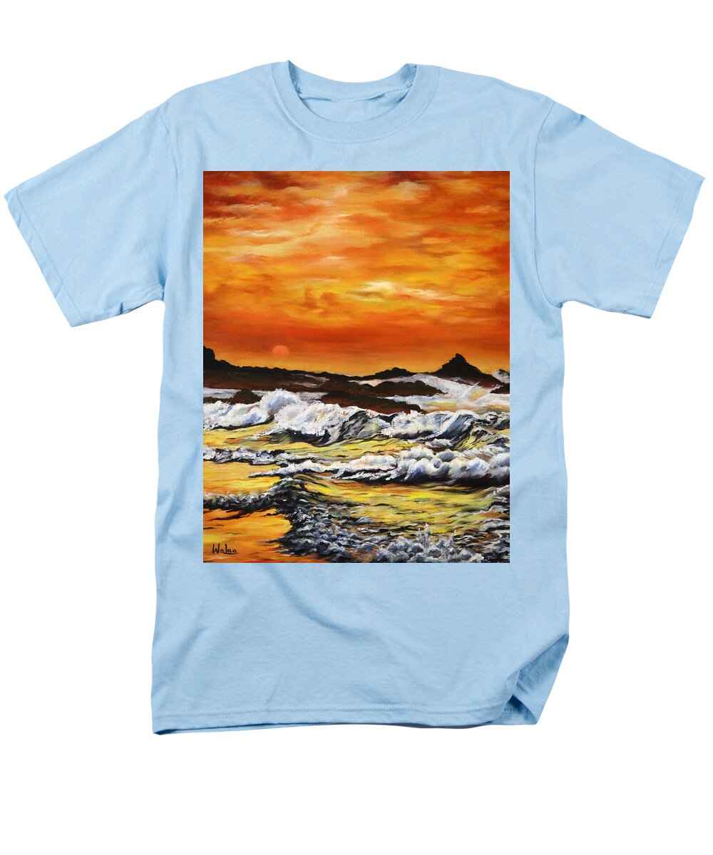 Golden Waves at Sunset - Men's T-Shirt  (Regular Fit)