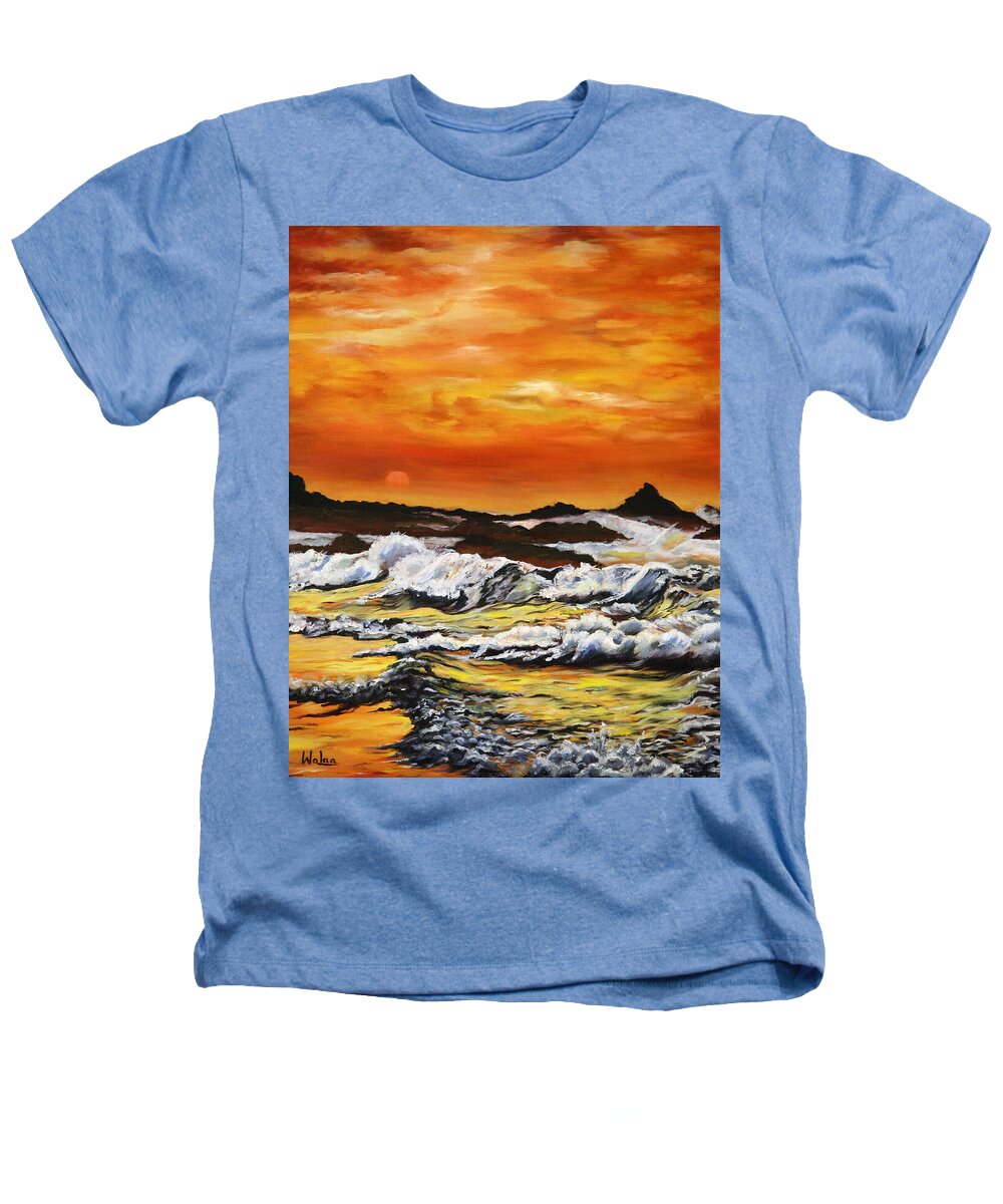 Golden Waves at Sunset - Heathers T-Shirt