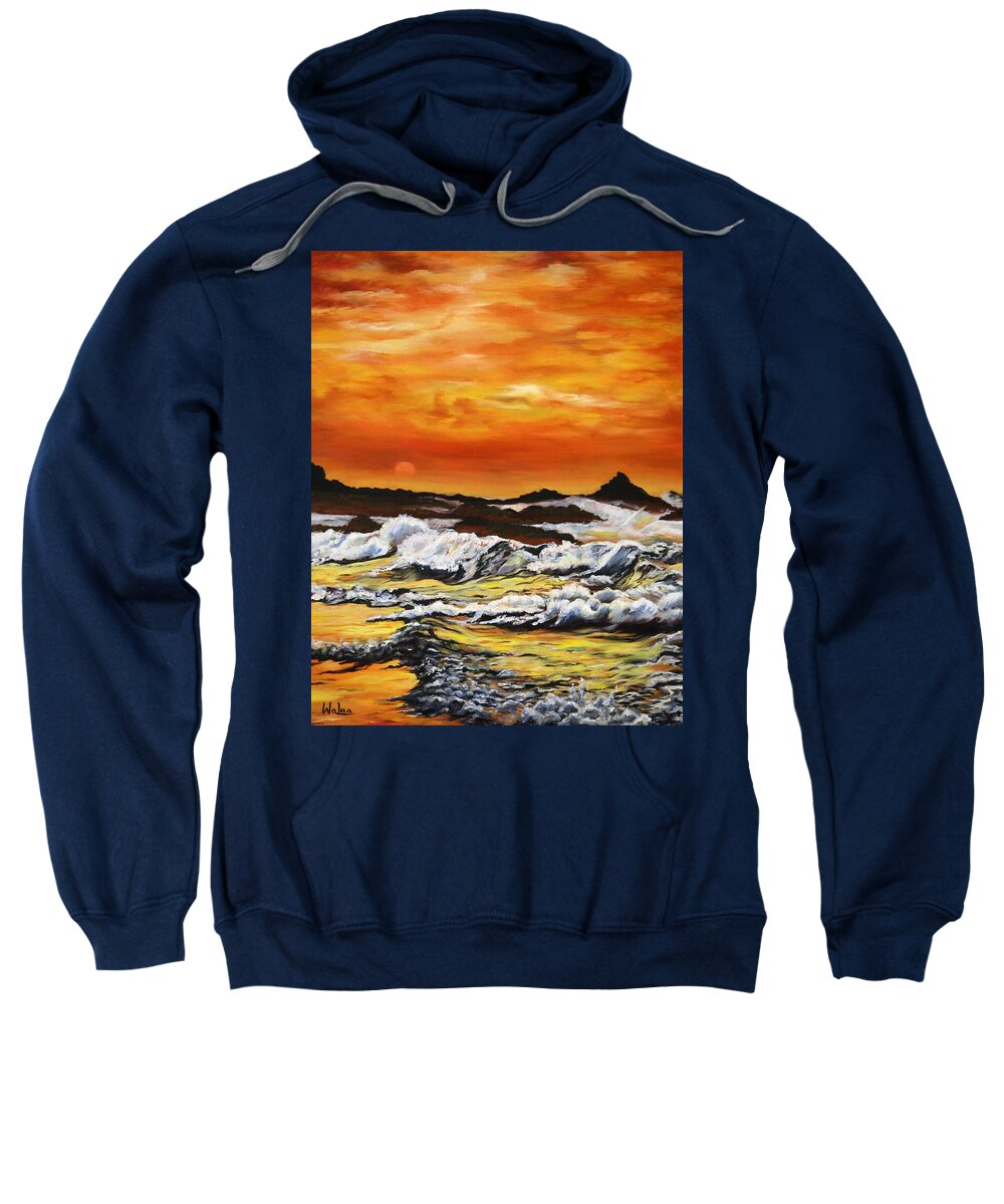 Golden Waves at Sunset - Sweatshirt