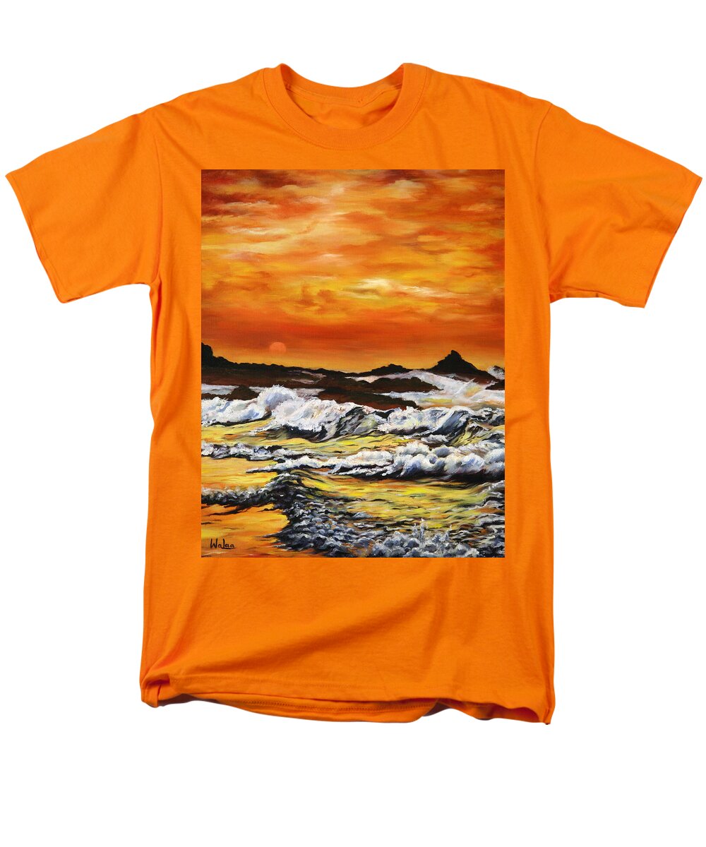 Golden Waves at Sunset - Men's T-Shirt  (Regular Fit)