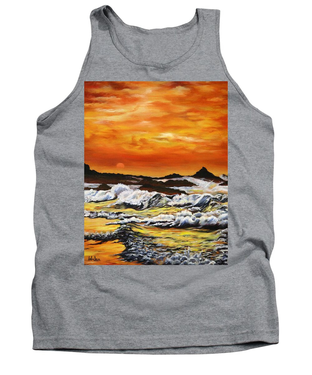 Golden Waves at Sunset - Tank Top