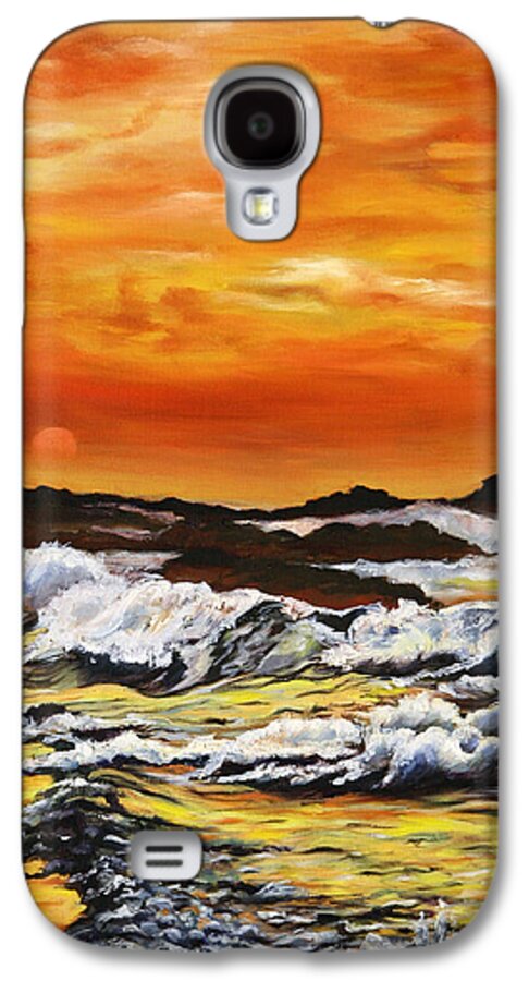 Golden Waves at Sunset - Phone Case