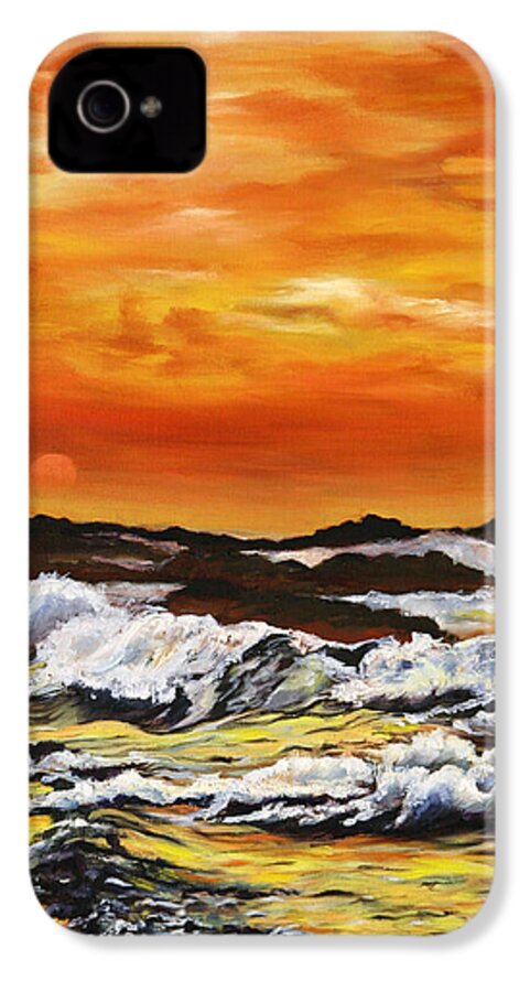 Golden Waves at Sunset - Phone Case