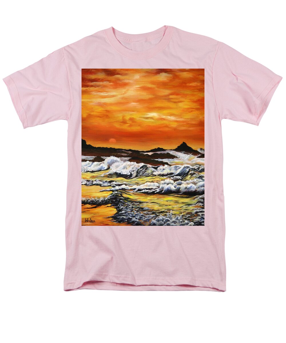 Golden Waves at Sunset - Men's T-Shirt  (Regular Fit)