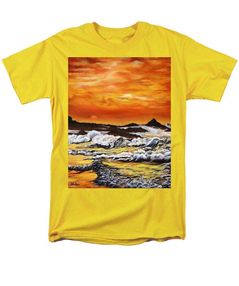 Golden Waves at Sunset - Men's T-Shirt  (Regular Fit)