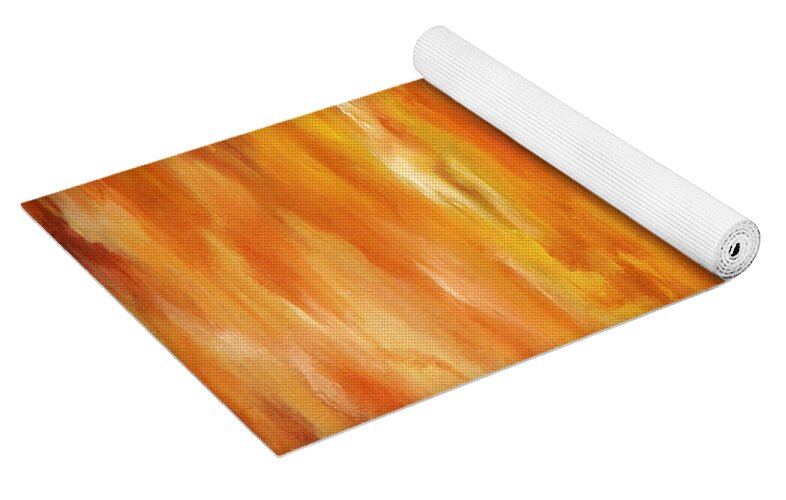 Golden Waves at Sunset - Yoga Mat