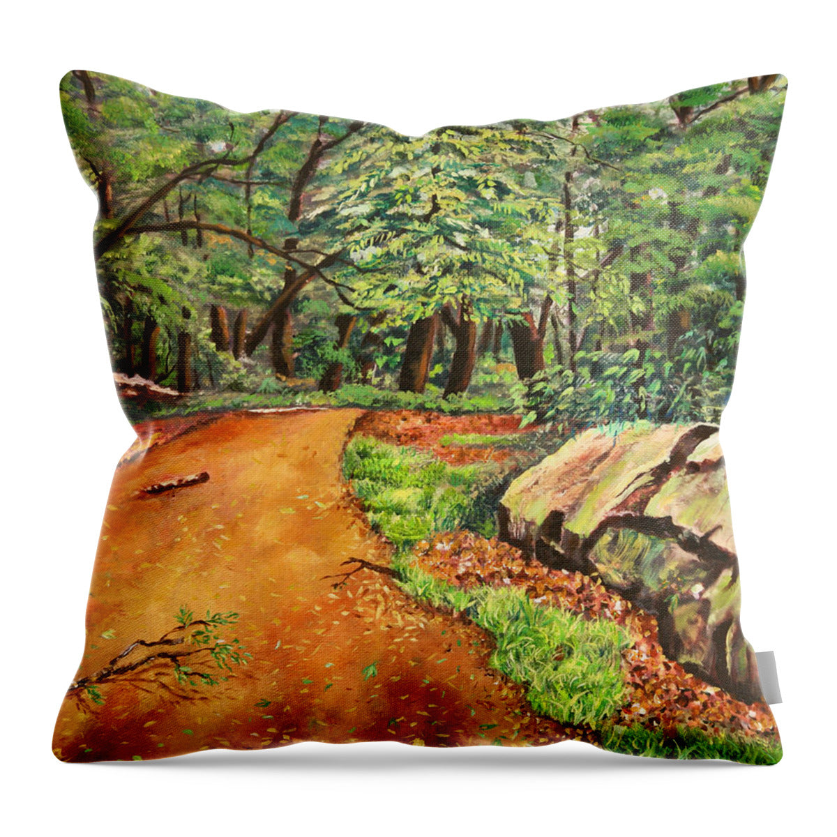 After the Rain in NJ - Throw Pillow