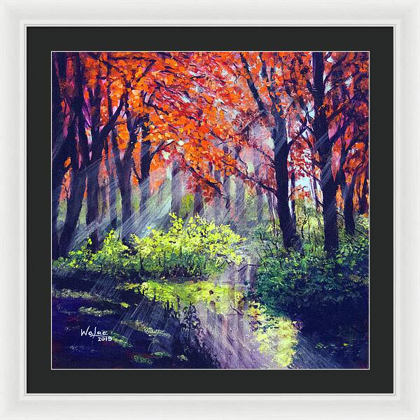 When Light Sneaks - Framed Print