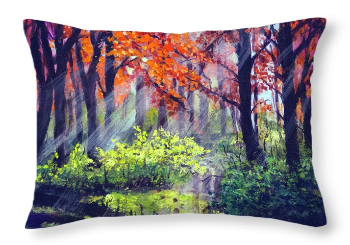 When Light Sneaks - Throw Pillow