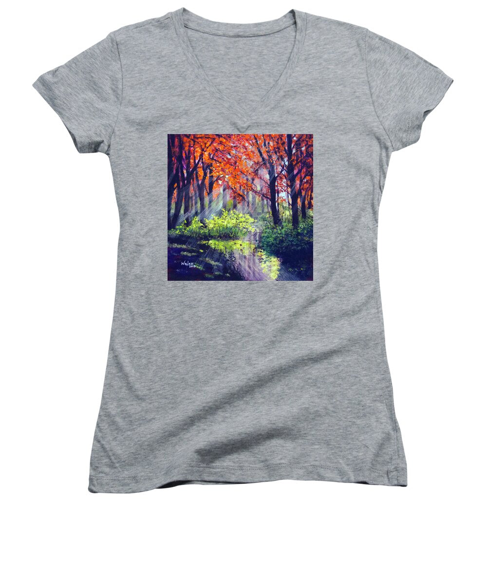 When Light Sneaks - Women's V-Neck