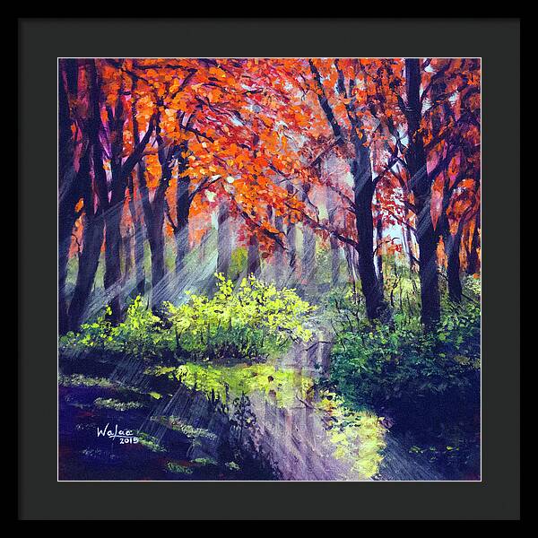 When Light Sneaks - Framed Print