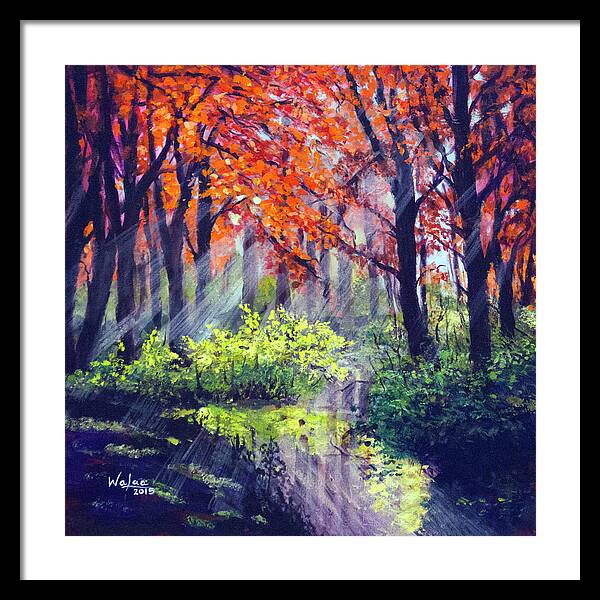 When Light Sneaks - Framed Print